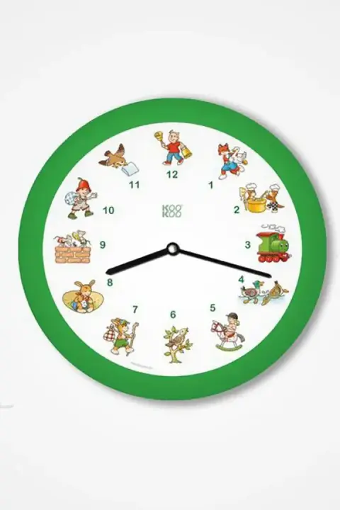 KOOKOO KinderLieder, kleine Wanduhr mit zwölf Melodien auf Zither und Altflöte